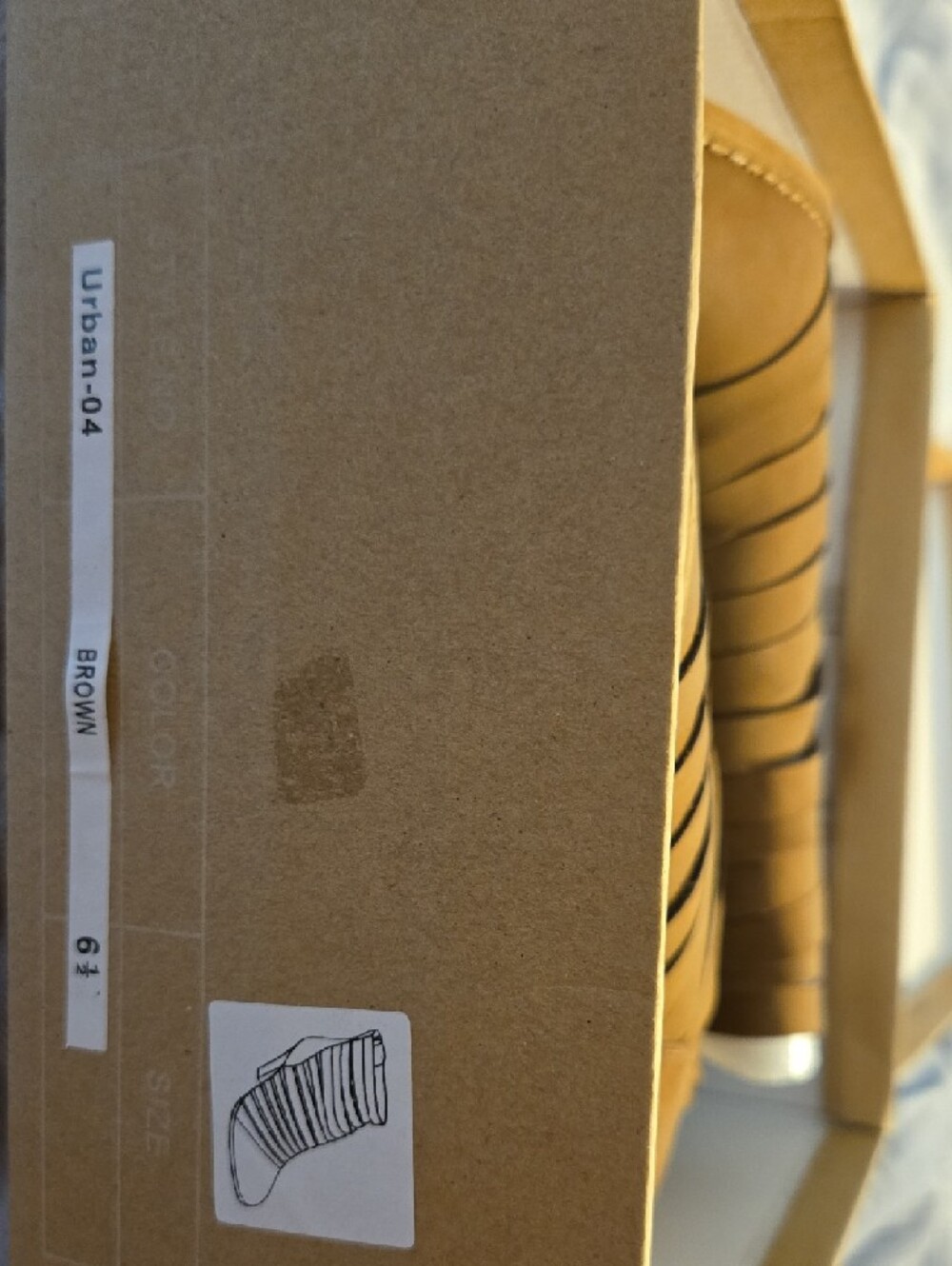 Miracle Miles Urban-04 brown strappy cutout ankle booties. - Picture 4 of 4